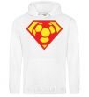 Men`s hoodie SUPER BALL! White фото
