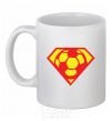 Ceramic mug SUPER BALL! White фото