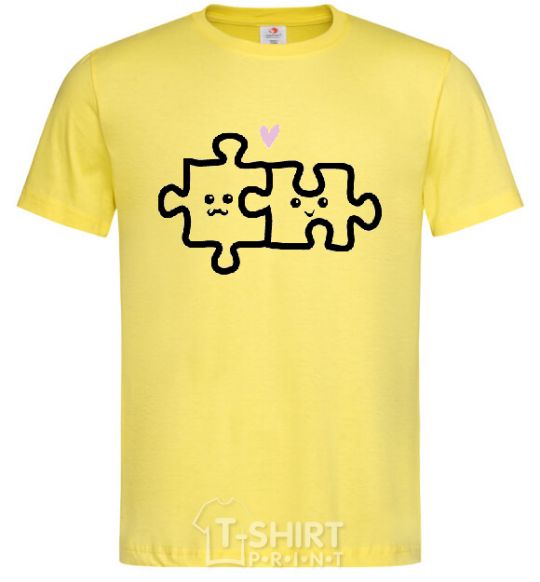 Мужская футболка PUZZLE Лимонный фото