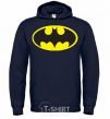 Men`s hoodie BATMAN original logo navy-blue фото