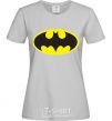 Women's T-shirt BATMAN original logo grey фото