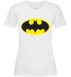 Women's T-shirt BATMAN original logo White фото