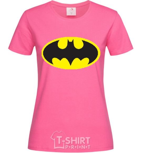 Women's T-shirt BATMAN original logo heliconia фото