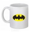 Ceramic mug BATMAN original logo White фото