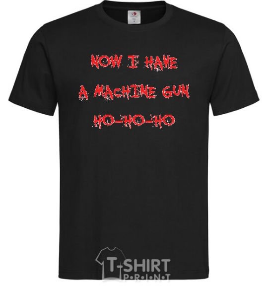Men's T-Shirt MACHINE GUN black фото