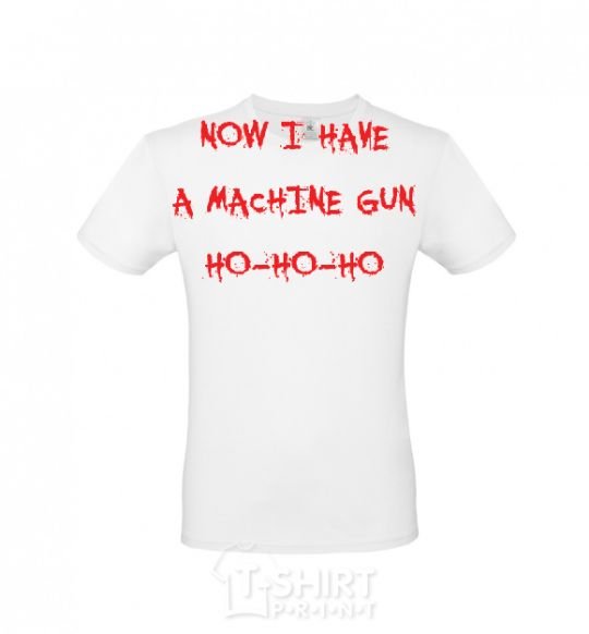 Men's T-Shirt MACHINE GUN White фото