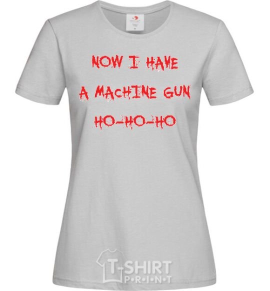 Женская футболка MACHINE GUN Серый фото
