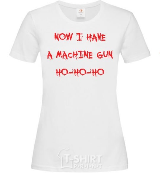 Женская футболка MACHINE GUN Белый фото