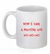 Ceramic mug MACHINE GUN White фото