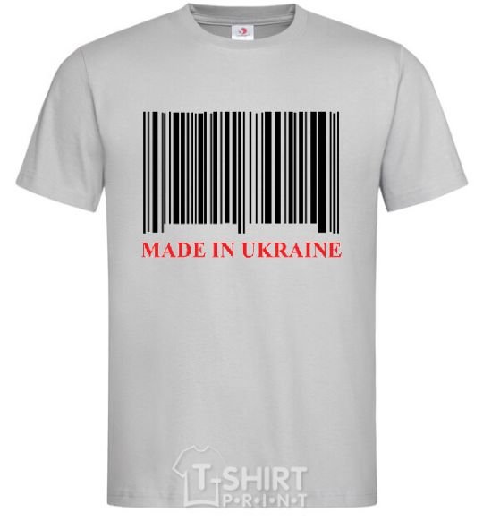 Men's T-Shirt Made in Ukraine grey фото