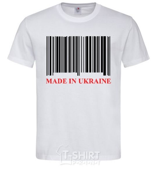 Men's T-Shirt Made in Ukraine White фото