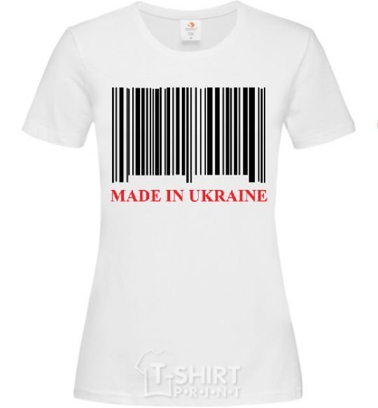 Women's T-shirt Made in Ukraine White фото