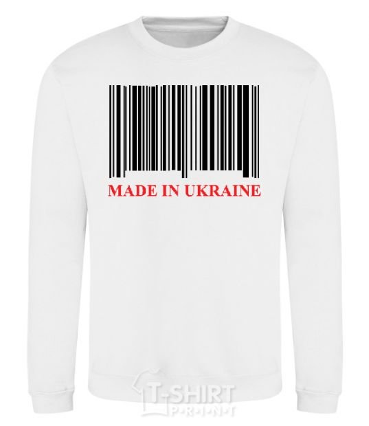 Sweatshirt Made in Ukraine White фото