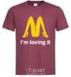 Men's T-Shirt I'M LOVING IT burgundy фото