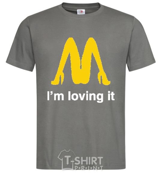 Men's T-Shirt I'M LOVING IT dark-grey фото