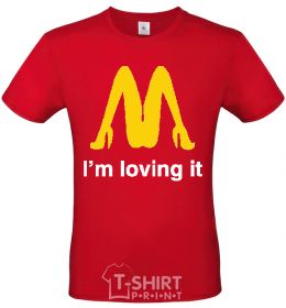 Men's T-Shirt I'M LOVING IT red фото