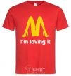 Men's T-Shirt I'M LOVING IT red фото