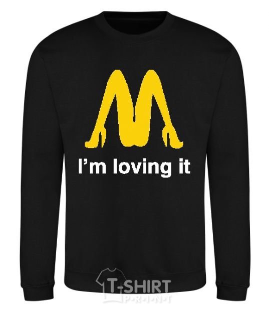 Sweatshirt I'M LOVING IT black фото