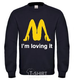 Sweatshirt I'M LOVING IT black фото