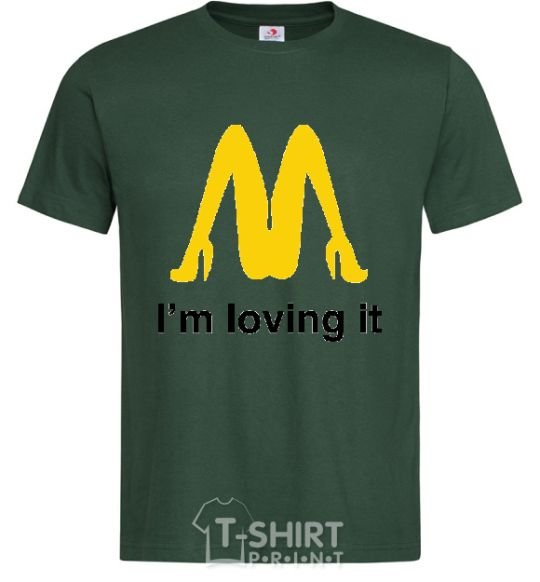 Men's T-Shirt I'M LOVING IT bottle-green фото