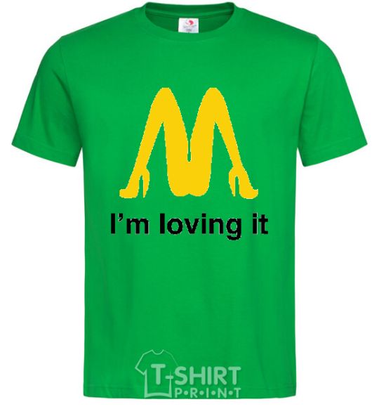 Men's T-Shirt I'M LOVING IT kelly-green фото