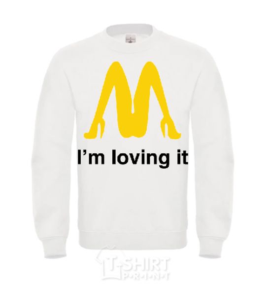 Sweatshirt I'M LOVING IT White фото