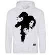 Men`s hoodie AMY WINEHOUSE PORTRAIT sport-grey фото