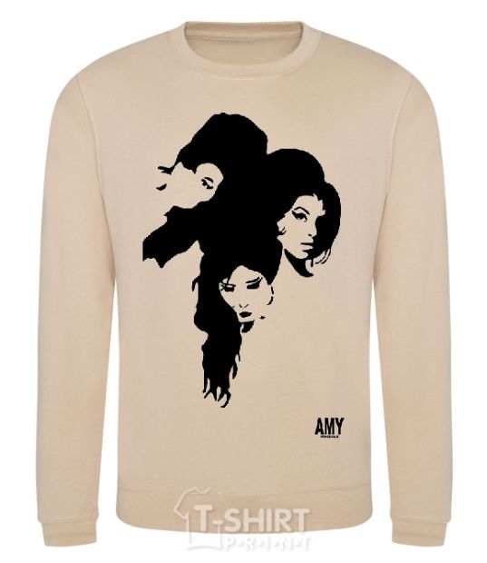 Sweatshirt AMY WINEHOUSE PORTRAIT sand фото