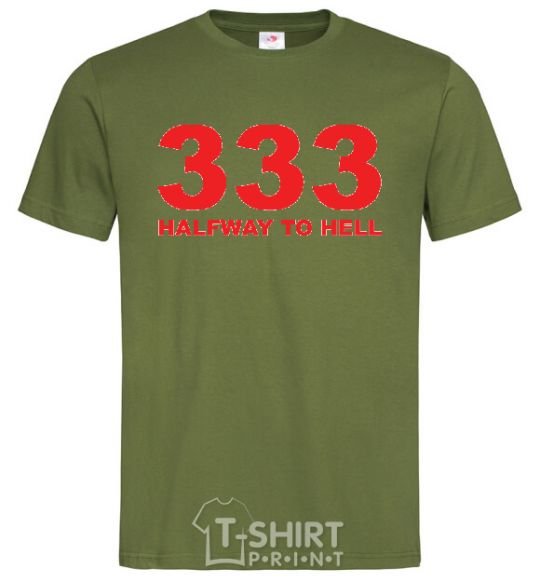 Men's T-Shirt 333 Halfway to hell millennial-khaki фото