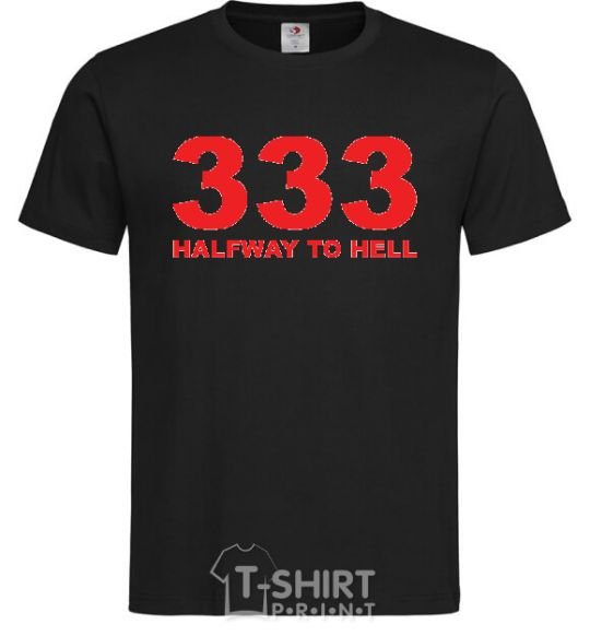 Men's T-Shirt 333 Halfway to hell black фото