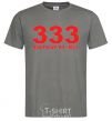 Men's T-Shirt 333 Halfway to hell dark-grey фото