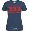 Women's T-shirt 333 Halfway to hell navy-blue фото