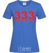 Women's T-shirt 333 Halfway to hell royal-blue фото