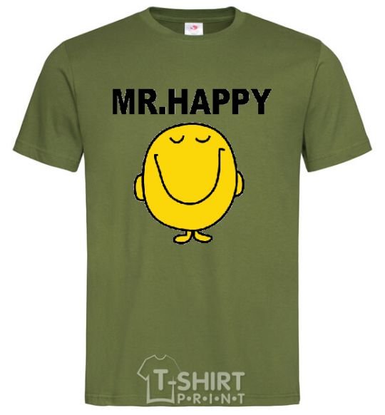 Men's T-Shirt MR.HAPPY millennial-khaki фото