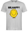 Men's T-Shirt MR.HAPPY grey фото