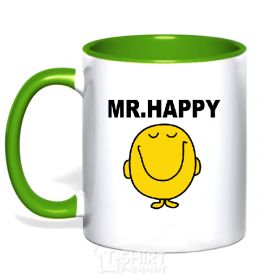 Mug with a colored handle