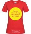 Women's T-shirt I'll never give up rock..... red фото