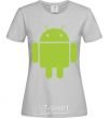 Women's T-shirt ANDROID grey фото