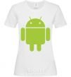 Women's T-shirt ANDROID White фото