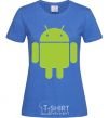 Women's T-shirt ANDROID royal-blue фото