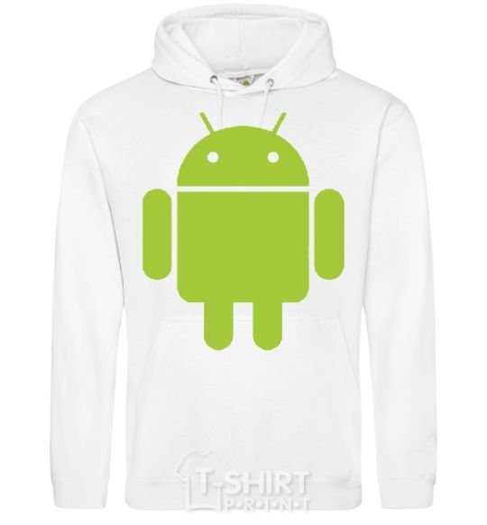 Men`s hoodie ANDROID White фото
