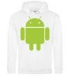 Men`s hoodie ANDROID White фото