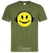 Men's T-Shirt HEADPHONES SMILE millennial-khaki фото