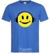 Men's T-Shirt HEADPHONES SMILE royal-blue фото