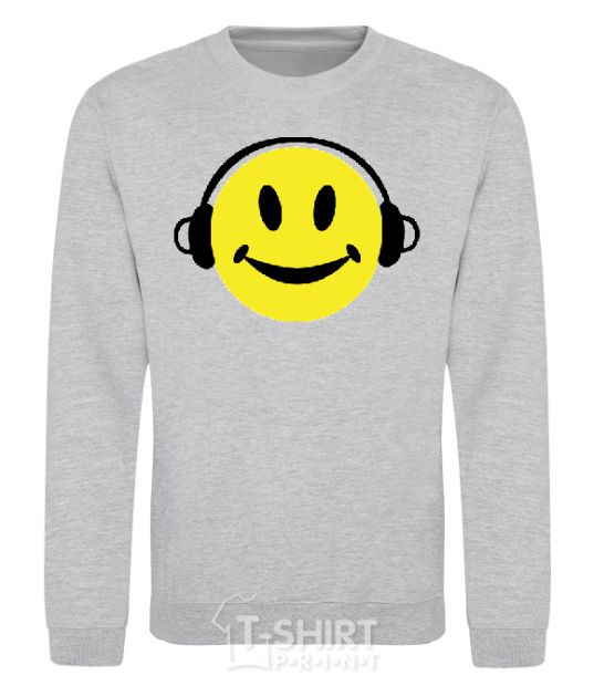 Sweatshirt HEADPHONES SMILE sport-grey фото