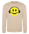 Sweatshirt HEADPHONES SMILE sand фото