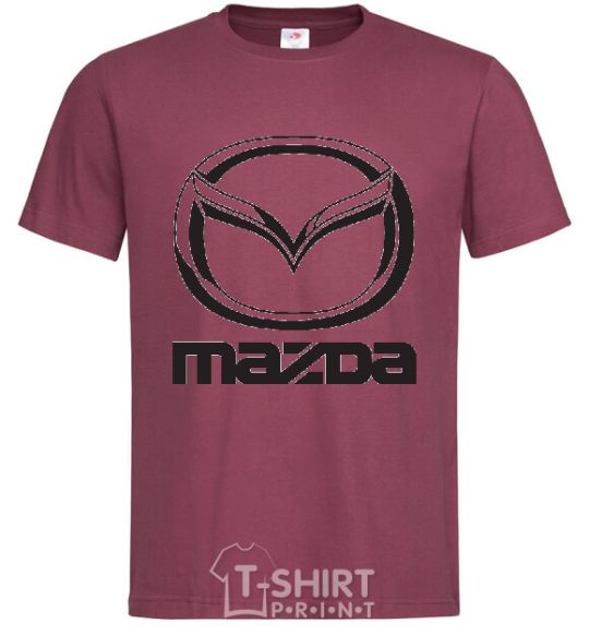 Men's T-Shirt MAZDA burgundy фото