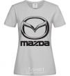 Women's T-shirt MAZDA grey фото