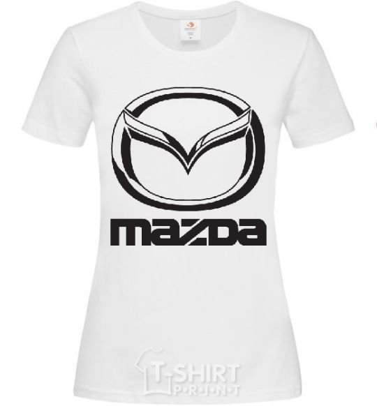 Women's T-shirt MAZDA White фото