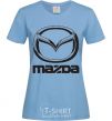 Women's T-shirt MAZDA sky-blue фото